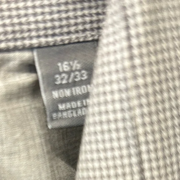 Michael Kors Air Soft Light Gray Dress Shirt Regular Fit Large 16 1/2 - Picture 4 of 5